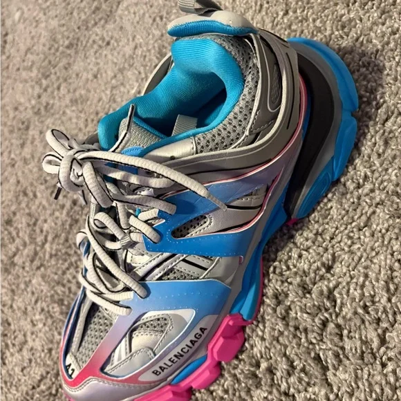 Balenciaga Multicolor Sneakers - Gray, Blue, Pink - Picture 2 of 2